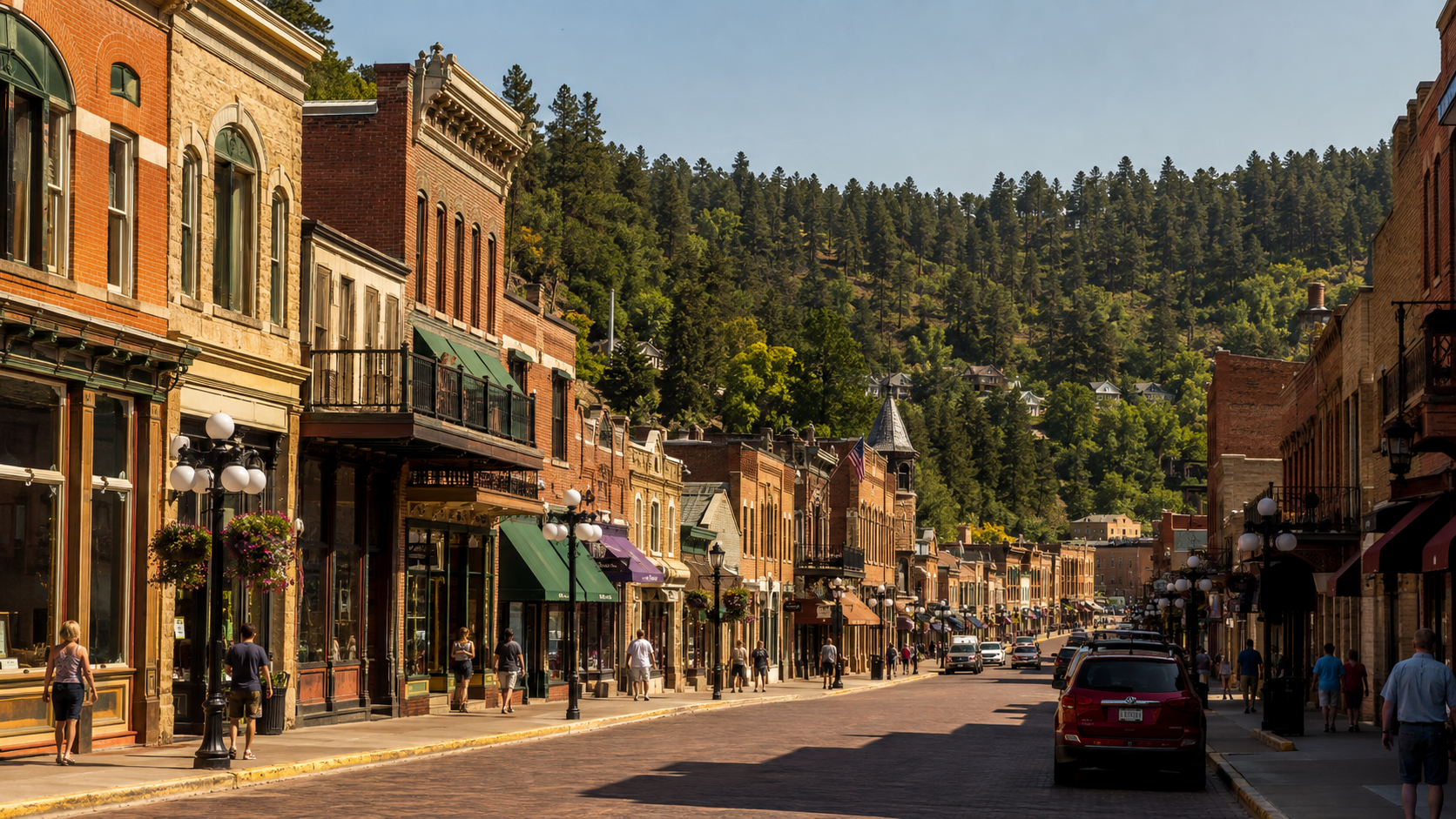Historic Main Street in downtown Deadwood
